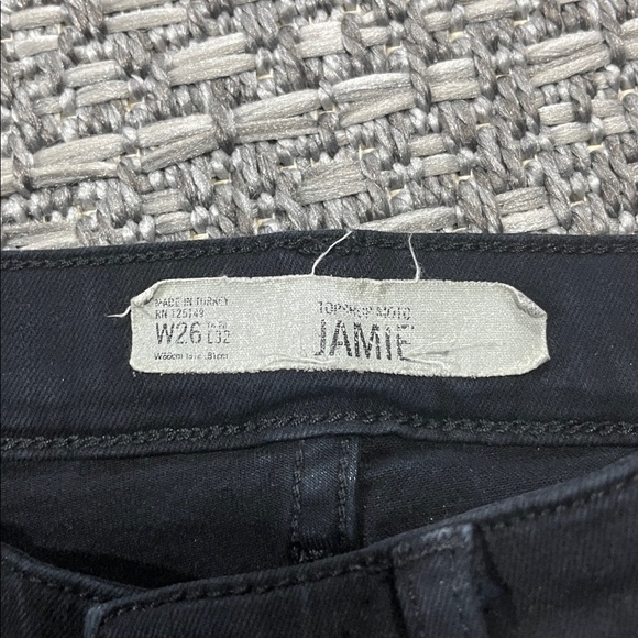 Topshop | Black Distressed Jamie Jeans - Picture 5 of 12